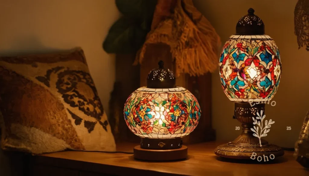 Reparación lámpara de pie bohemía: 3-4 lámparas asequibles con diseños bohemios e iluminación cálida.