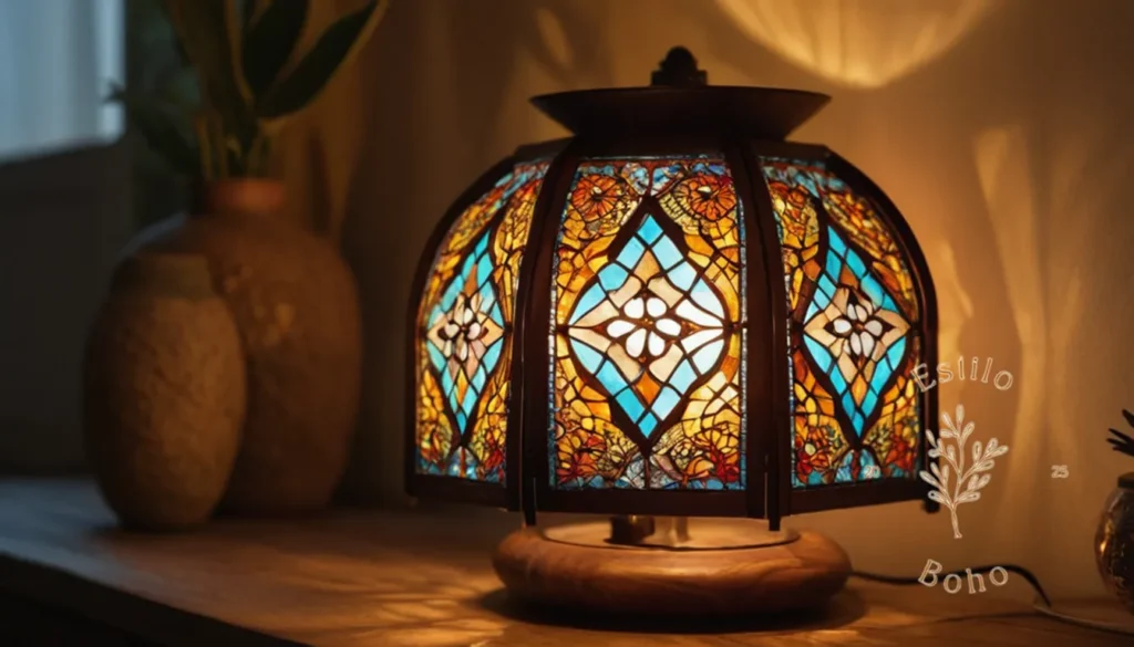 Lámparas Bohemias para Interiores Escandinavos: Una impresionante lámpara de estilo bohemio con un diseño plegable.