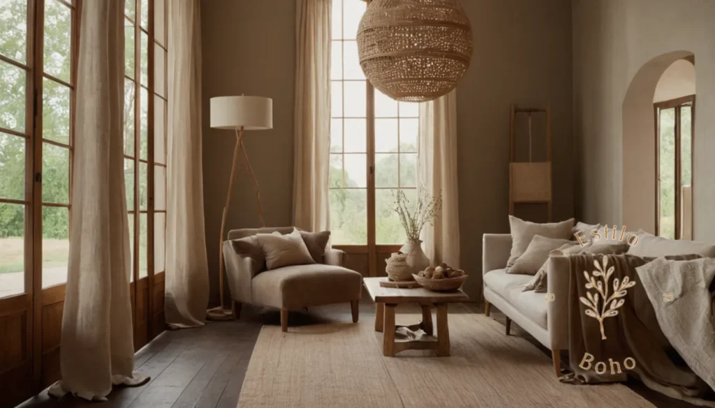 Lámparas bohemias con pantalla mimbre: 2-3 hermosas lámparas de madera y linería de madera y tabonina inspiradas en bohemia.