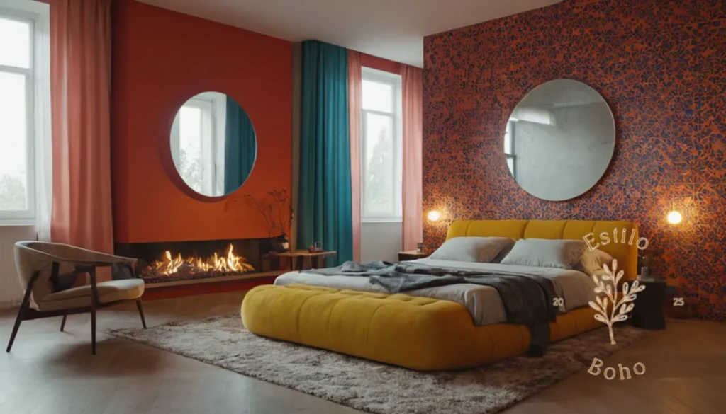 Colchas bohemias infantiles divertidas: Un espacio interior audaz y geométrico diseñado por Manta Bohemia.