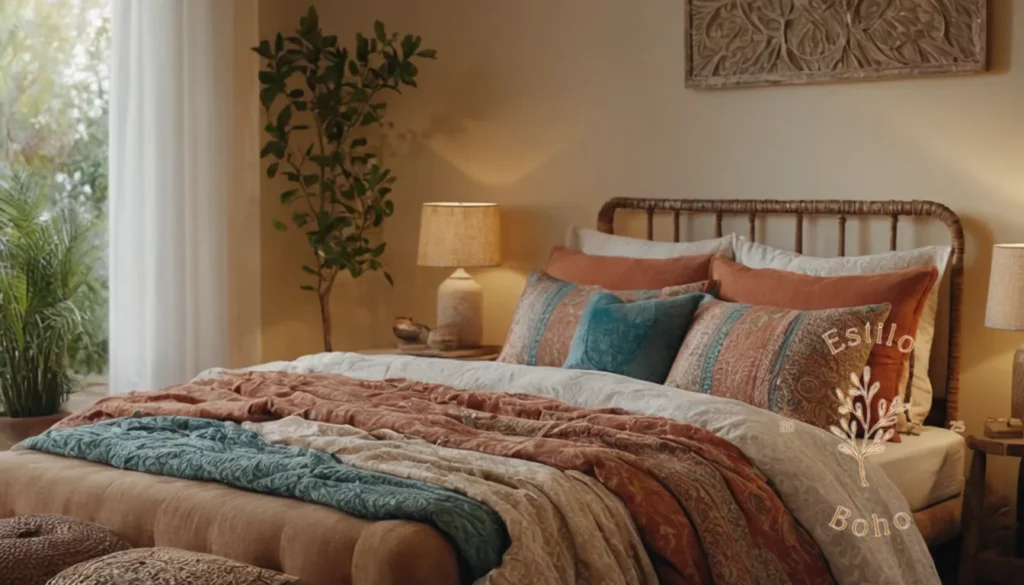 Algodón BoHo Orgánico Suave: Reducción boho-chic relajada en un entorno doméstico relajado y elegante.