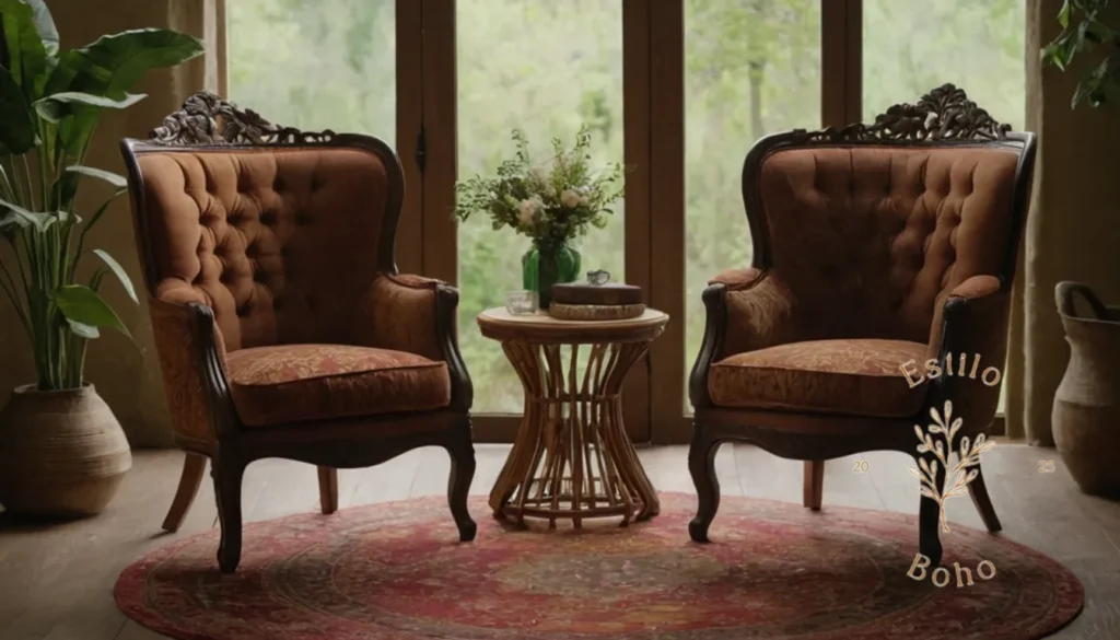 Algodón ecofriendly suave bohostyle: 4 sillones de estilo bohemio