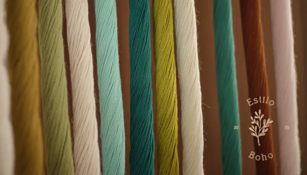 Algódon de grano largo suave boho: Una foto de primer plano de hilos de algodón orgánico en un enfoque suave.