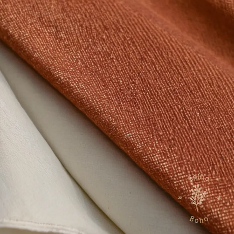 100% organic cotton versus conventionally grown cotton fabrics side by side.