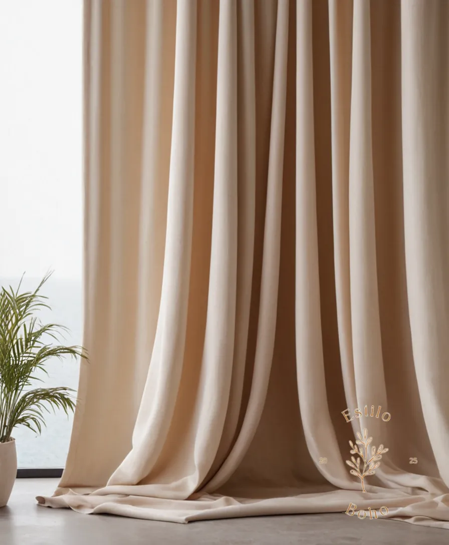 organic cotton fabric draped elegantly over a minimalist background.