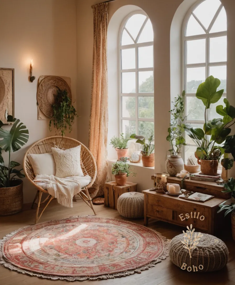 Soft organic cotton amidst bohemian decor and eco-friendly items.