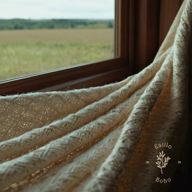 Natural fibers, possibly organic cotton being unwrapped or displayed.