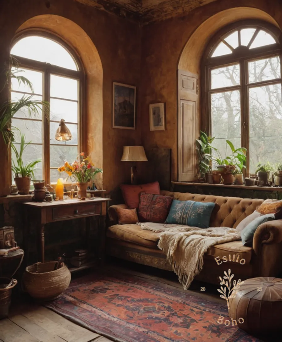 A bohemian living space in disarray, needing harmonious restoration.