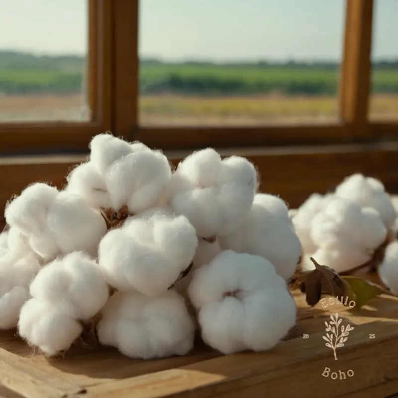 A photo of an organic cotton product or crop.