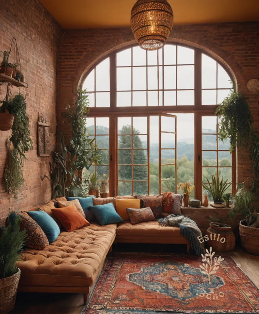 A visually appealing bohemian-inspired color palette illustration.