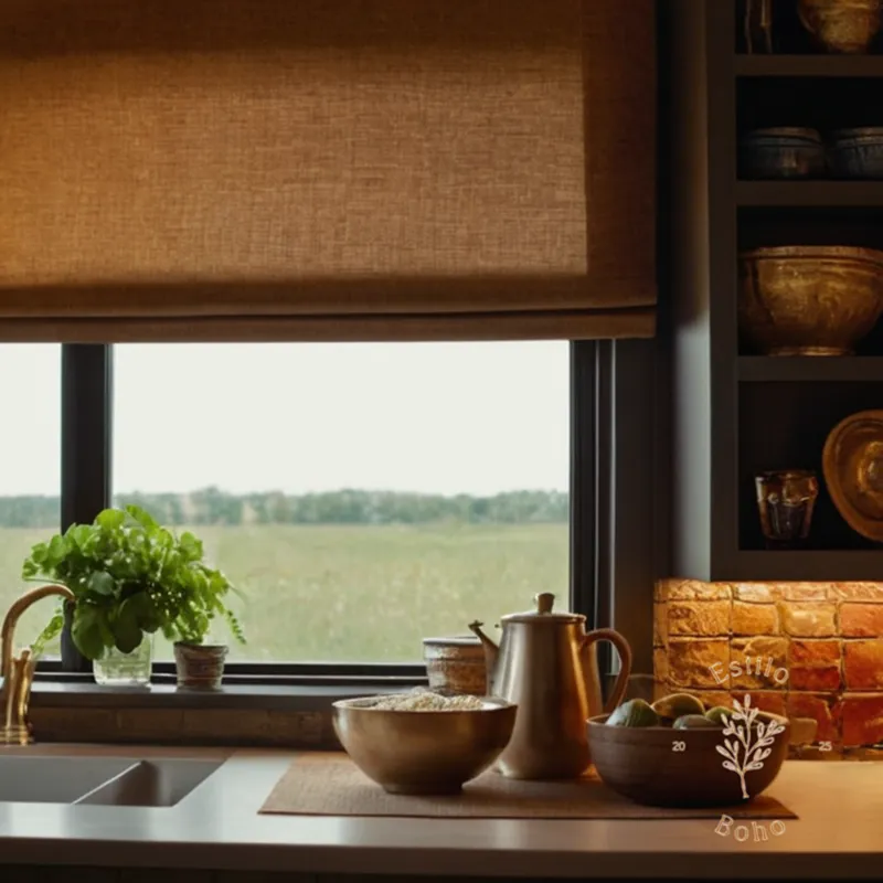 4-6 textured home items, harmoniously arranged.