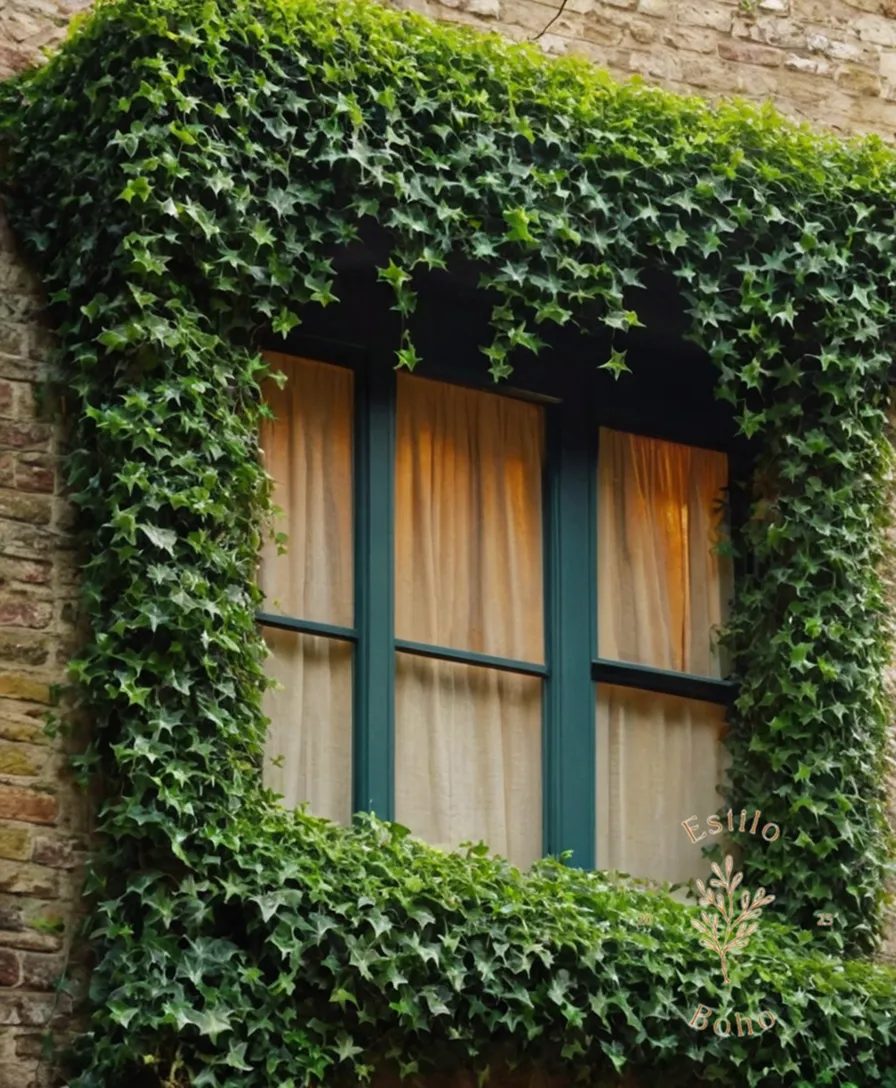 2 bohemian ivy plants thriving under care and pruning.