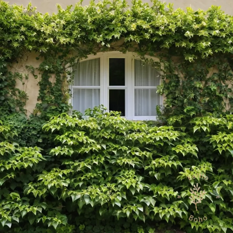 2-3 lush, thriving trellis plants in various stages of growth.
