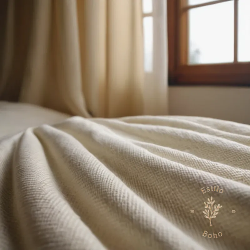 A pristine, spotless piece of organic cotton fabric.