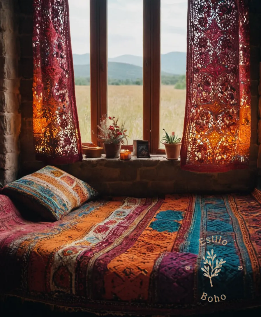 Breathtaking photos of bohemian blankets being used as creative props.
