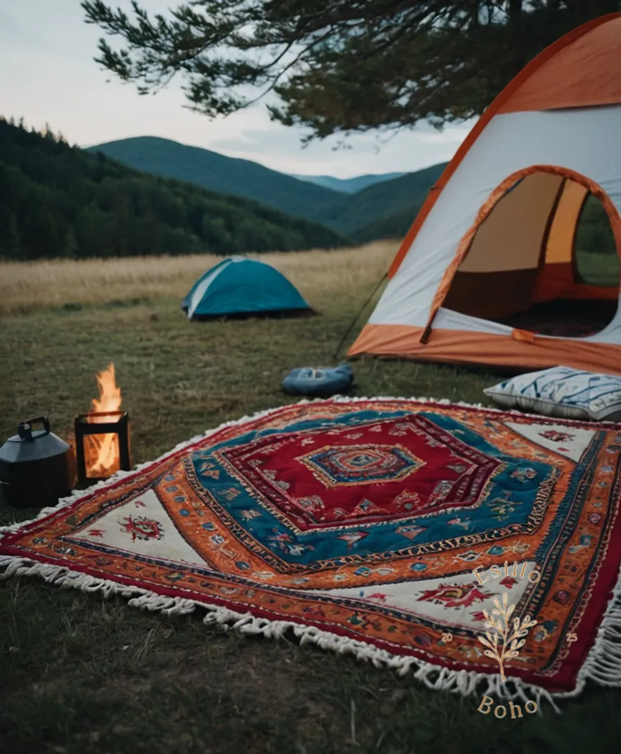 bohemian festival-inspired camping blankets for outdoor adventure enthusiasts.