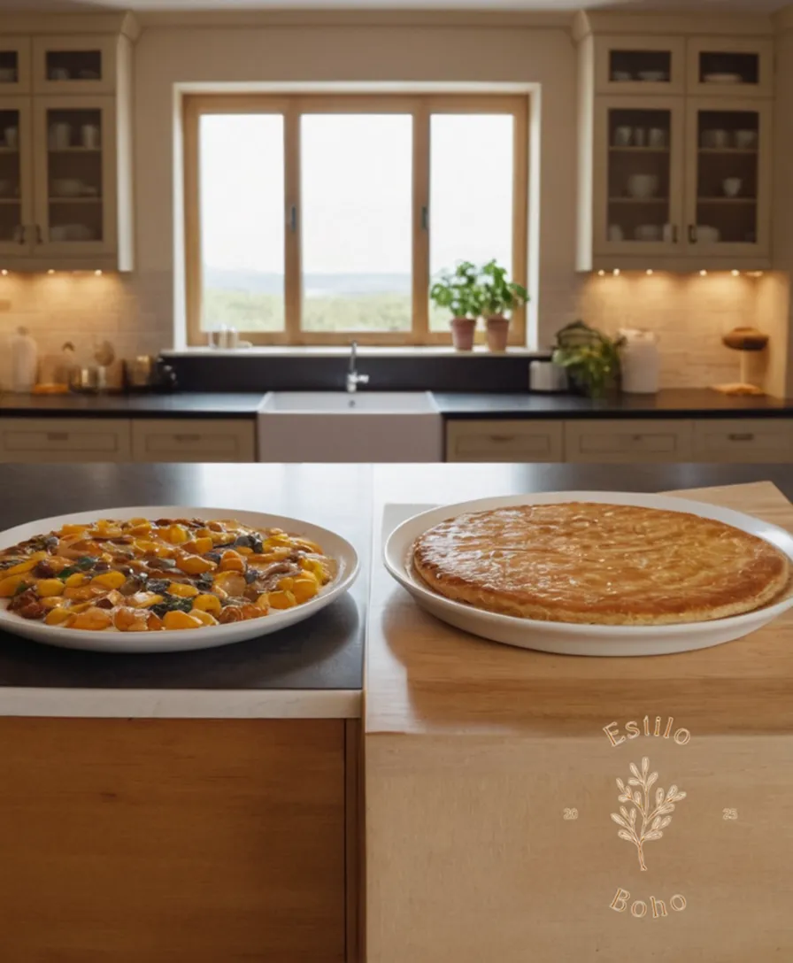 2 manteles, one organic and one conventional, side by side comparison.