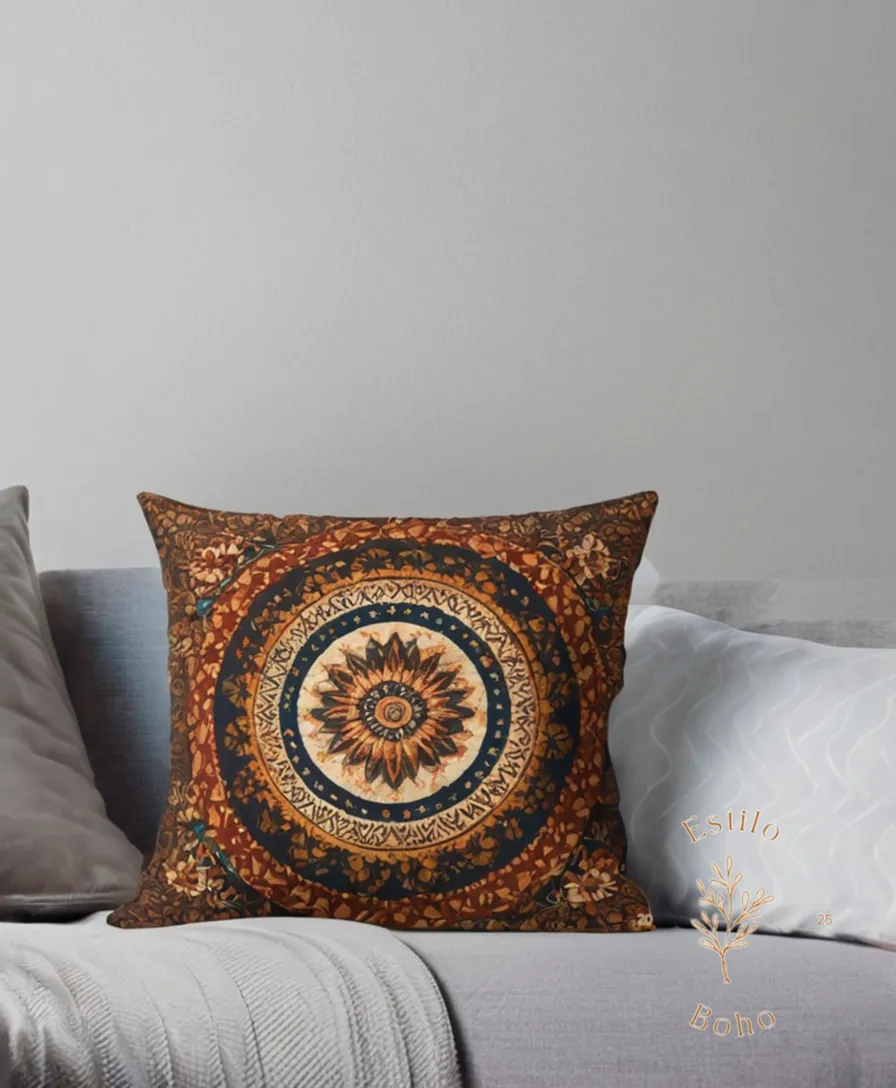 BoHo patterned throw pillows made from soft organic cotton.