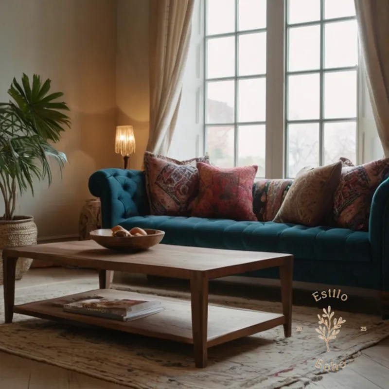 3 bohemian-style sofas in a trendy, stylish home setting.